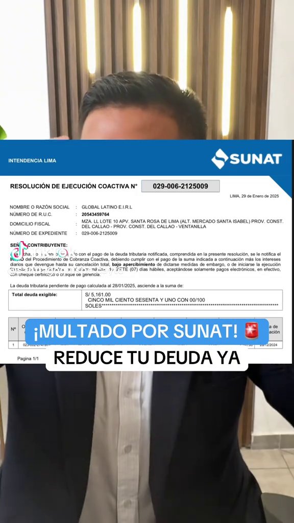 Caso real de reducción del 97% de multas de SUNAT presentado por el Dr. Santiago Quispe